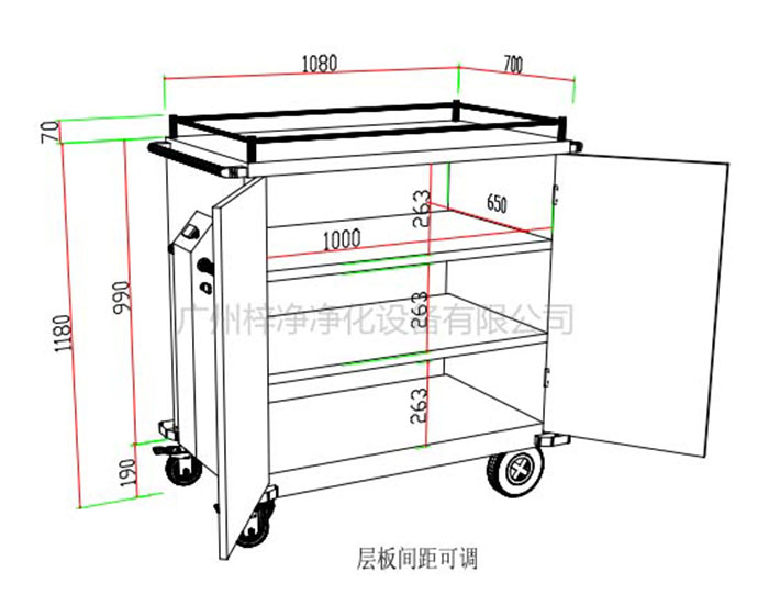 无菌物品电动转运车设计图